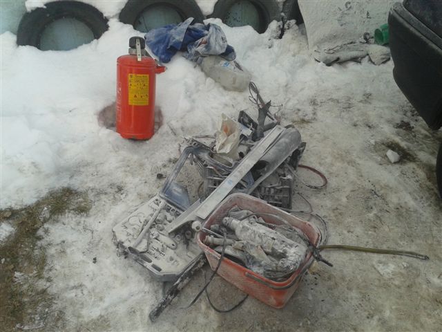 возгорание автомобиля Солигорск