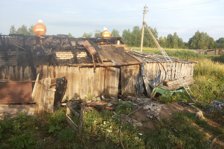 Пожар в Солигорском районе