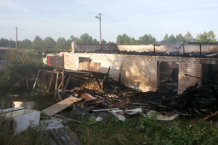 Пожар в Солигорском районе