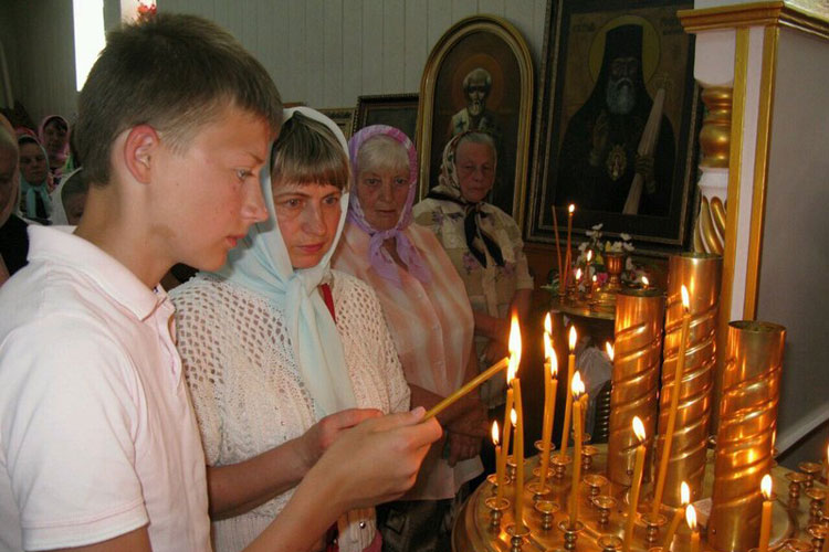 Божественная литургия в Красной Слободе