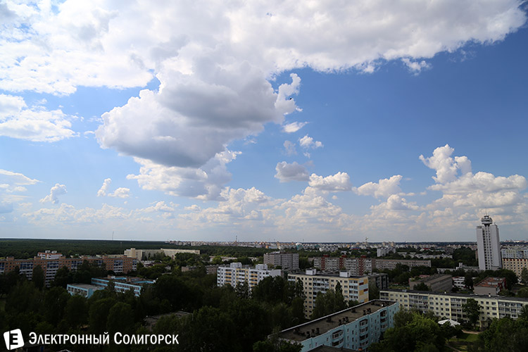 вид на Солигорск с крыш