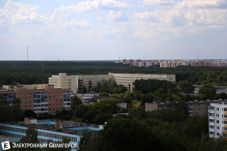 вид на Солигорск с крыш