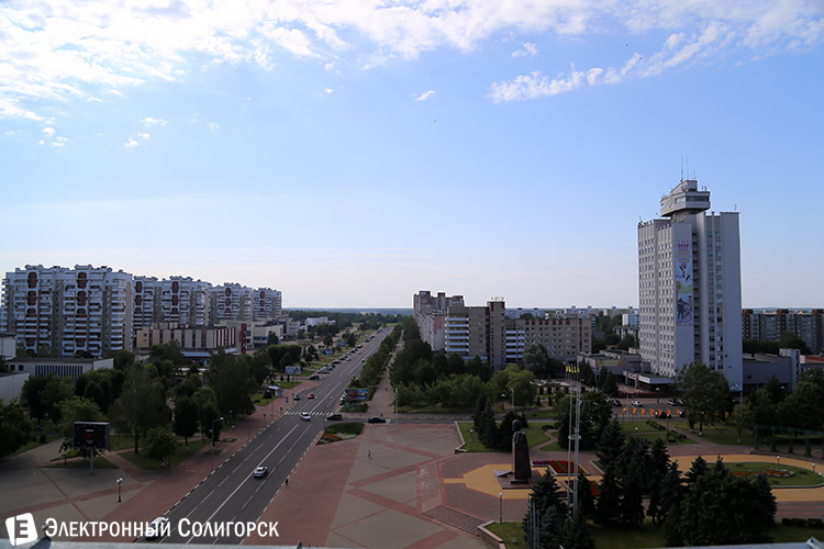 вид на Солигорск с крыш