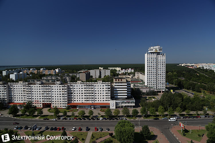 вид на Солигорск с крыш