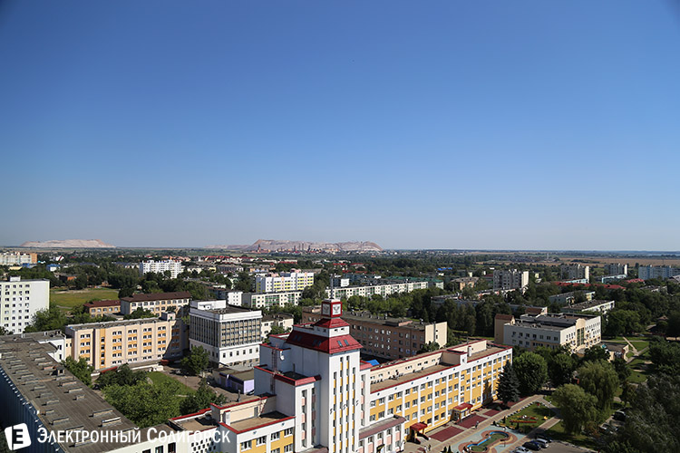 вид на Солигорск с крыш