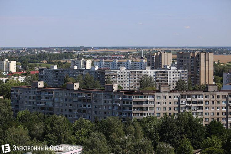 вид на Солигорск с крыш