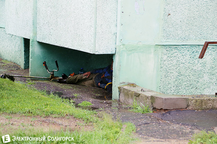 сильный дождь в Солигорске
