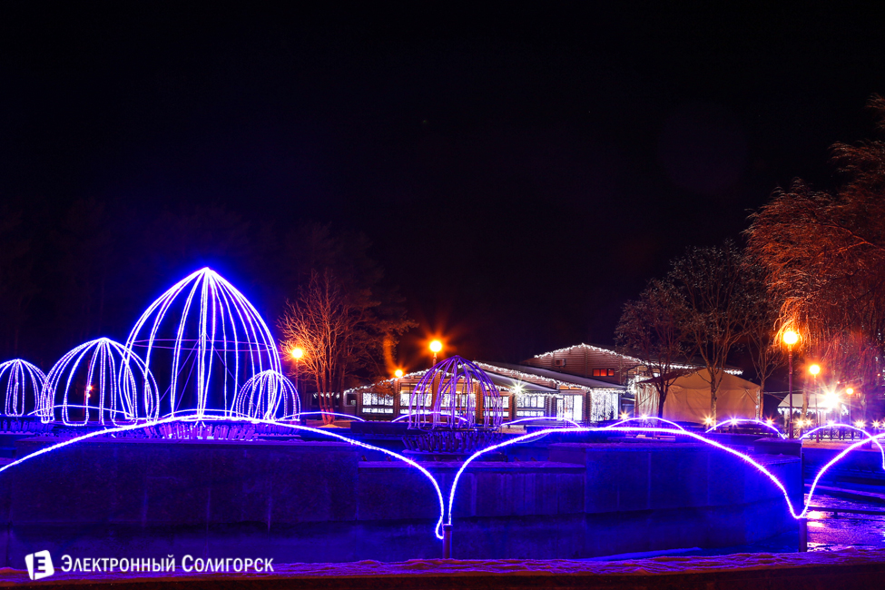новогодние огни Солигорска 2016