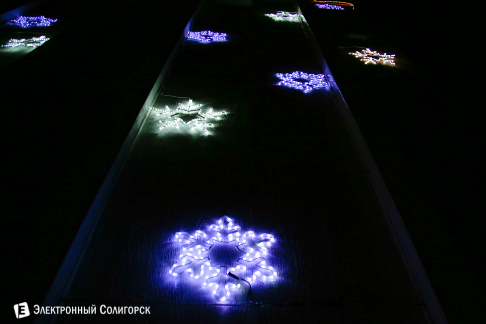 новогодние огни Солигорска 2016