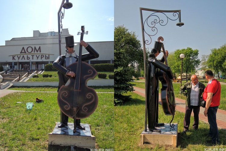 Скульптура Музыкант в Слуцке