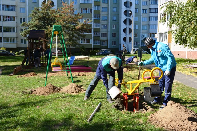 солигорк, детская площадка