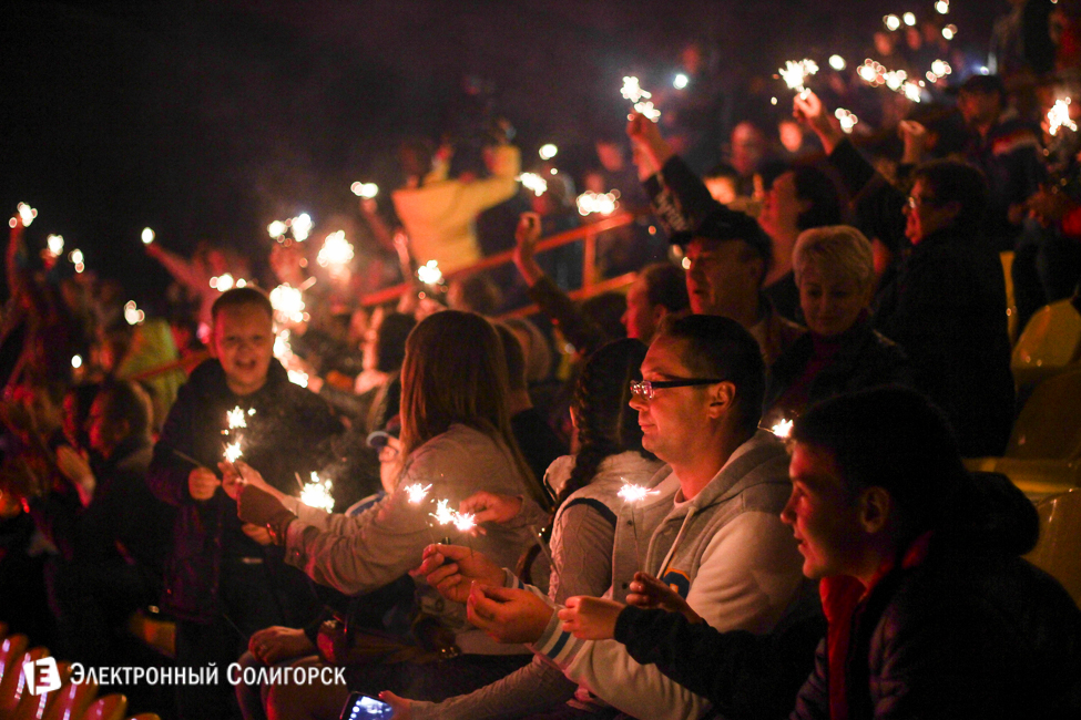 шоу огня в Солигорске