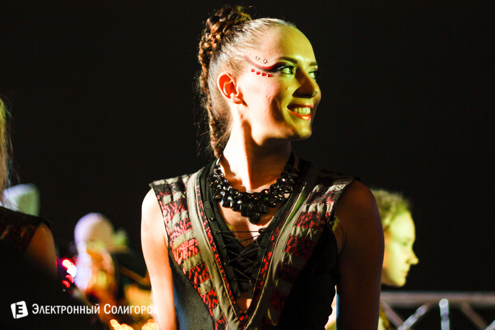 шоу огня в Солигорске