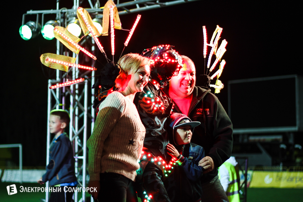 шоу огня в Солигорске