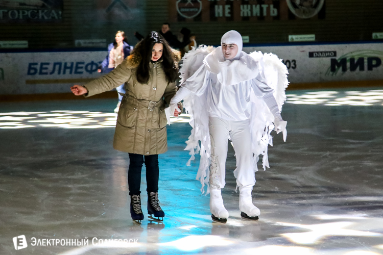Ледовая дискотека в Солигорске