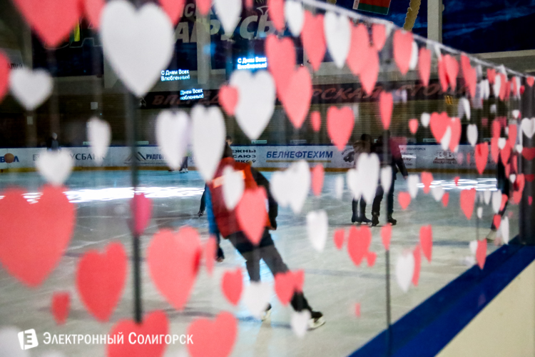 Ледовая дискотека в Солигорске