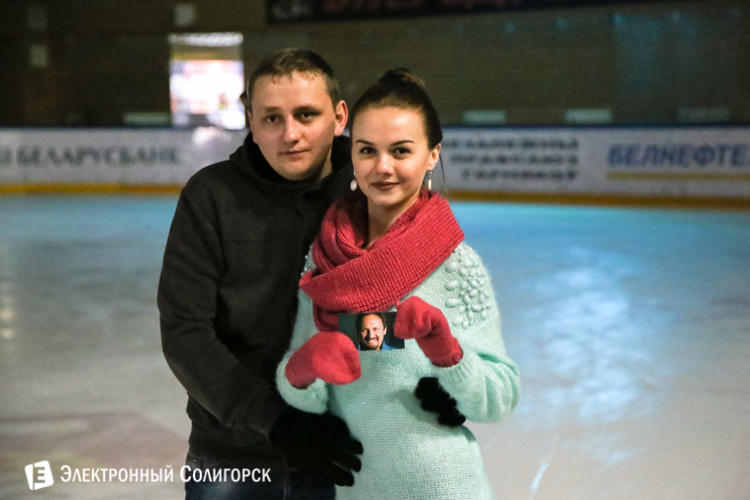 Ледовая дискотека в Солигорске