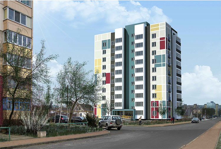 проект дома на улице Строителей Солигорск