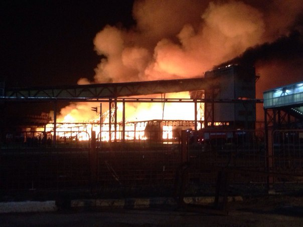 пожар на складе 1 РУ Беларуськалий