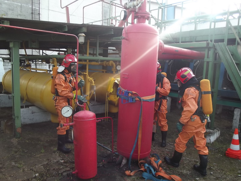 Учения на солигорском молокозаводе