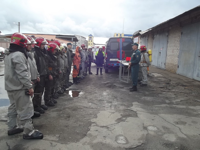 Учения на солигорском молокозаводе