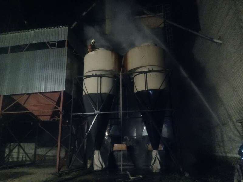 загорание зерносушилки д.Челонец Солигорск