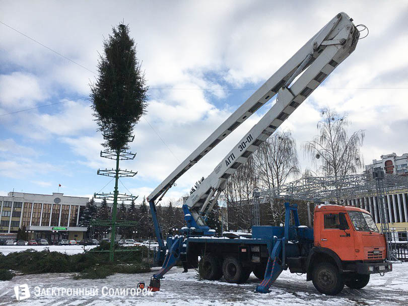 новогодняя елка Солигорск