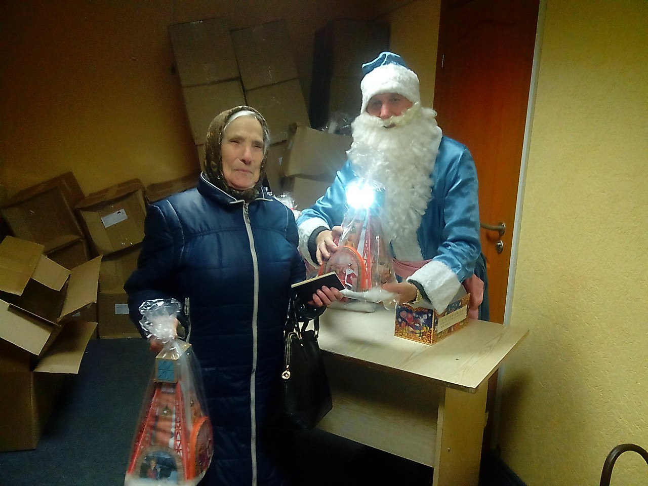 подарки новогодние пенсионерам Беларуськалий