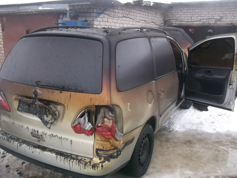 пожар Солигорск