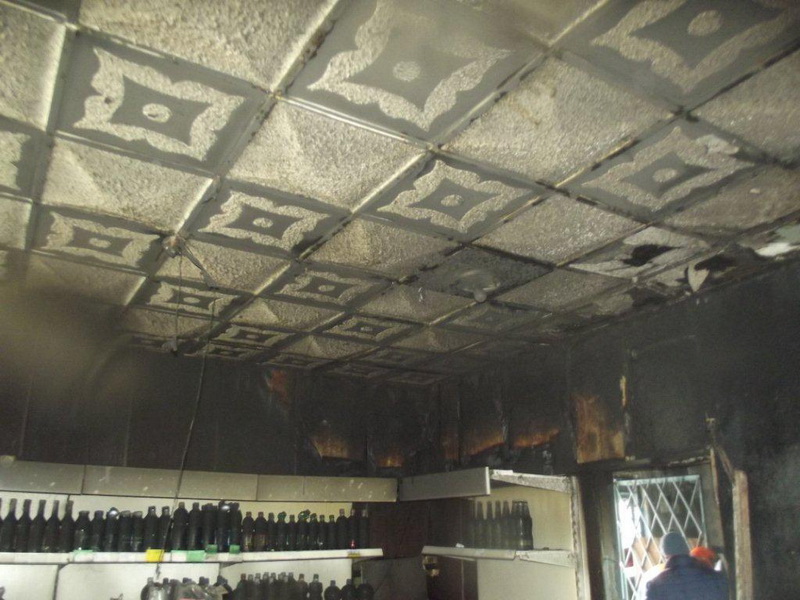 пожар в магазине, Солигорск, д.Пиваши