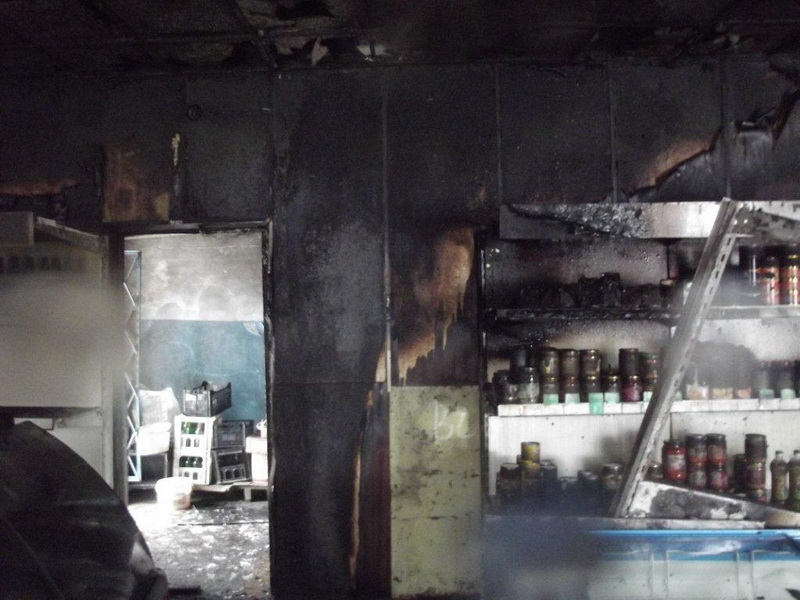 пожар в магазине, Солигорск, д.Пиваши