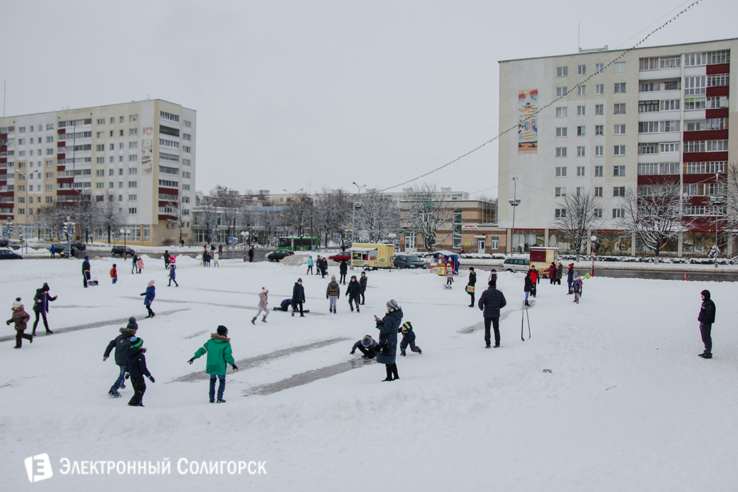 Солигорск снегопад