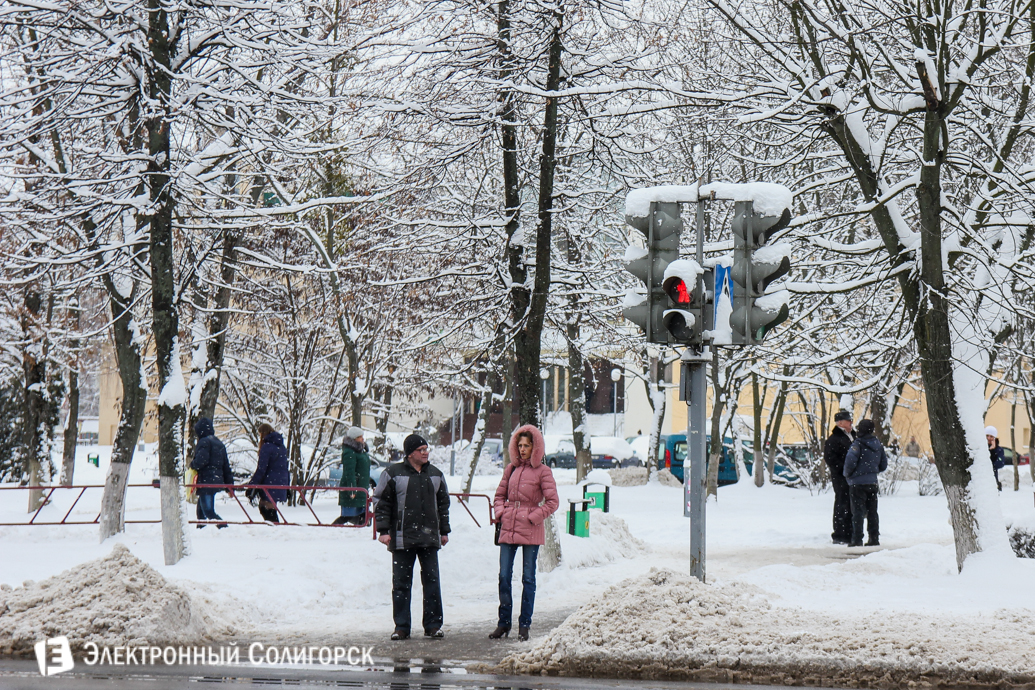Солигорск снегопад