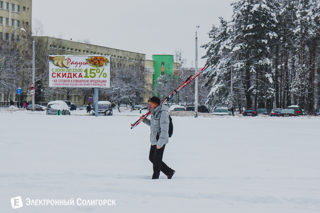 Солигорск снегопад