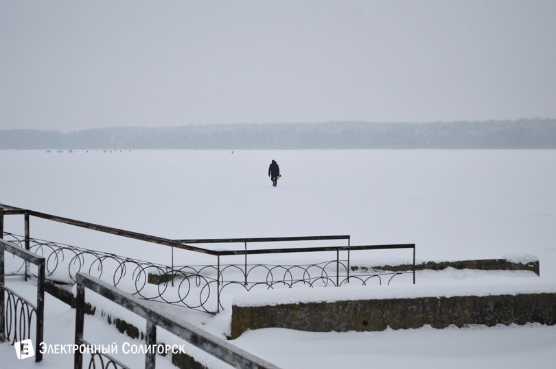 Солигорское водохранилище зима