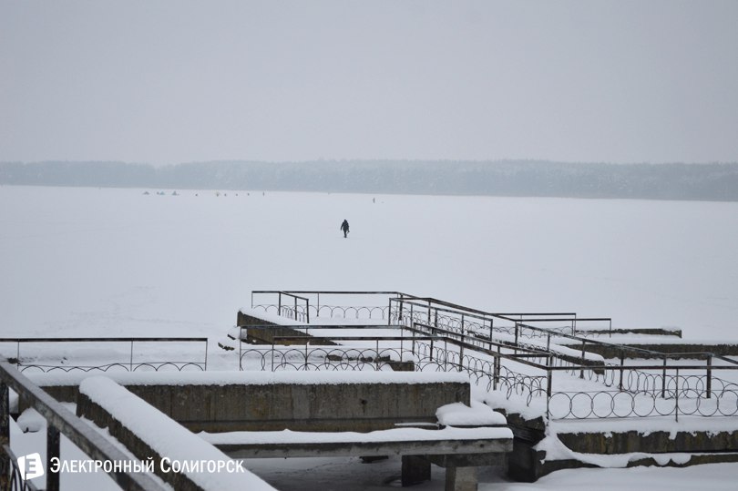 Солигорское водохранилище зима
