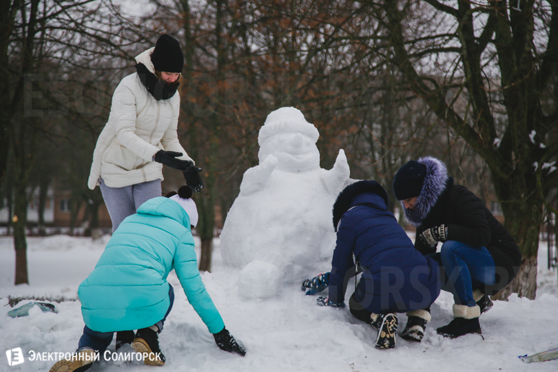 Солигорск снеговики
