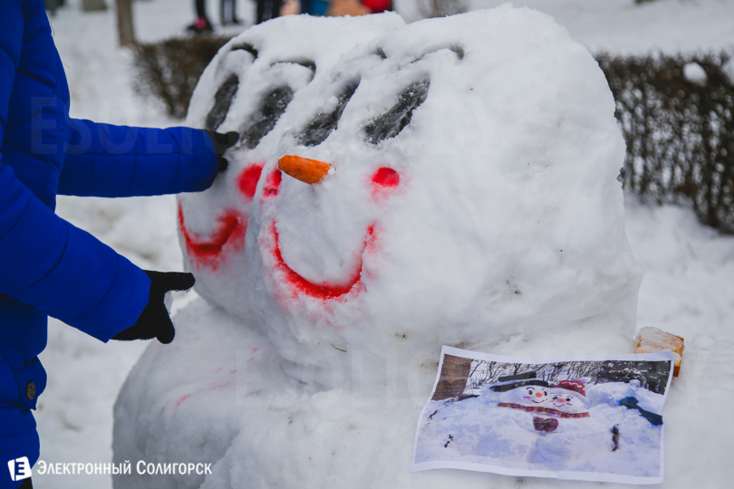 Солигорск снеговики