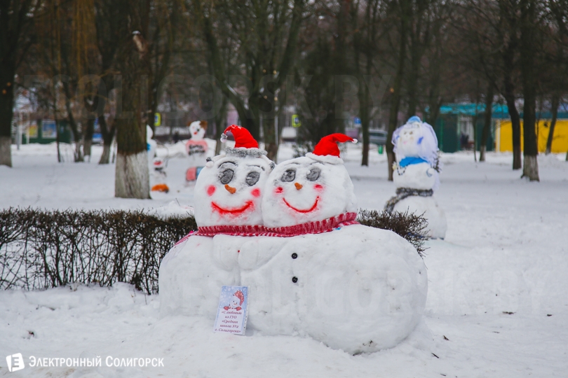 Солигорск снеговики