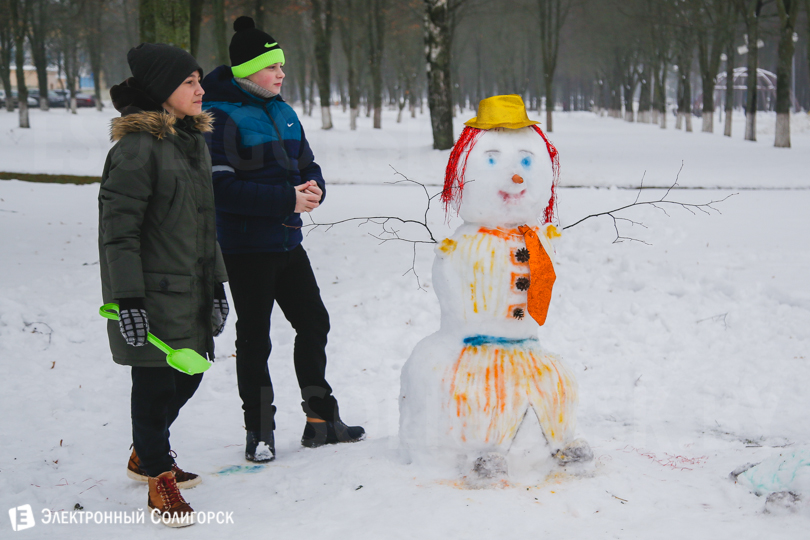 Солигорск снеговики