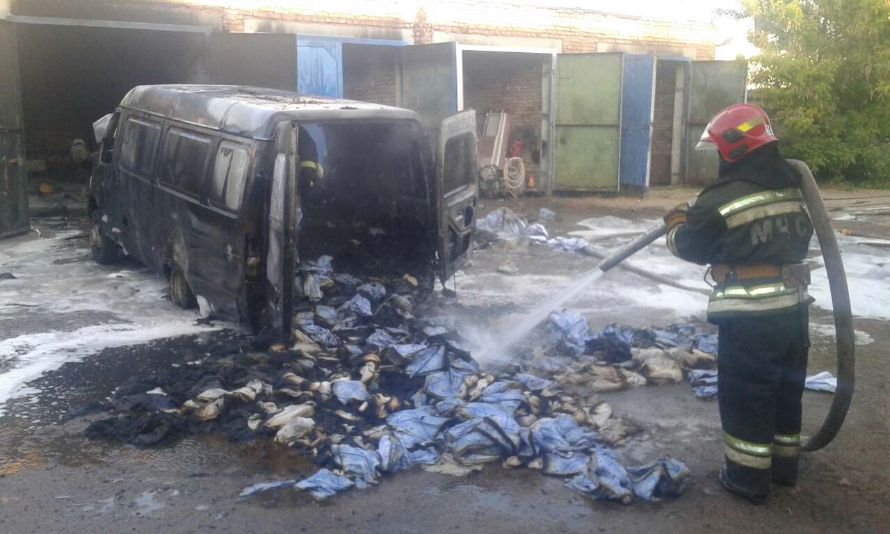 загорание авто в солигорске