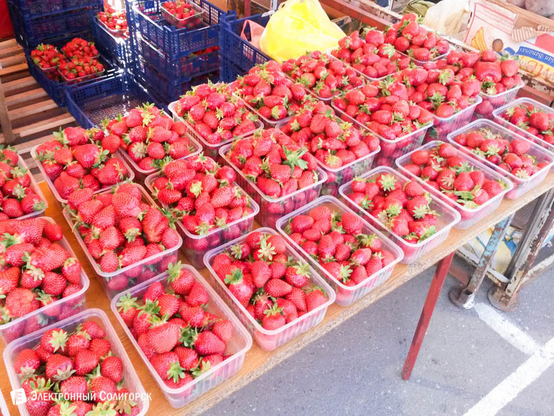 клубника рынок Солигорск