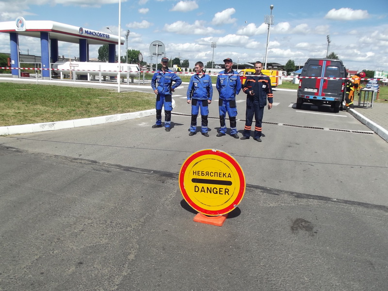 учения ГРОЧС на АЗС Солигорск