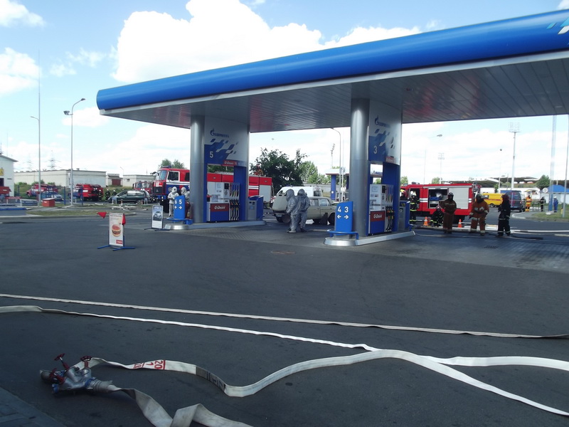 учения ГРОЧС на АЗС Солигорск