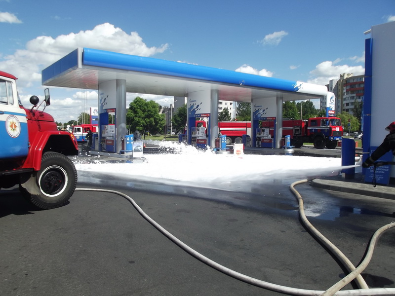 учения ГРОЧС на АЗС Солигорск