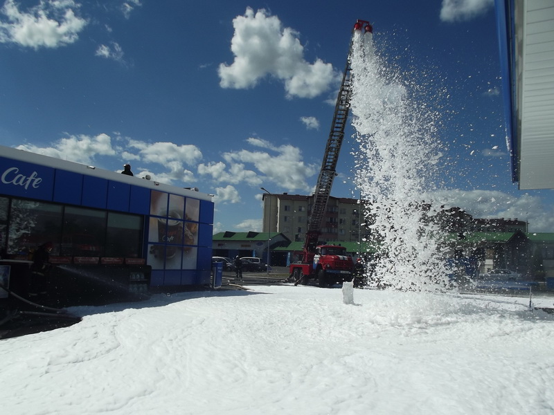 учения ГРОЧС на АЗС Солигорск