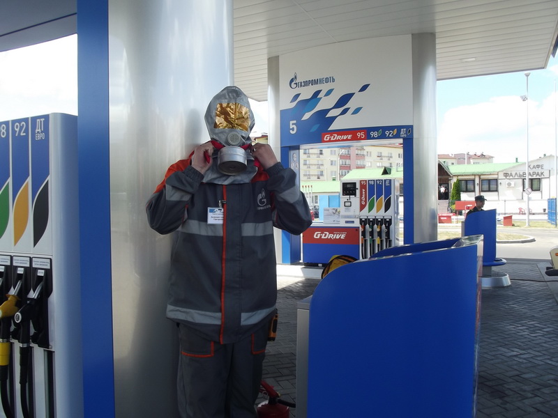 учения ГРОЧС на АЗС Солигорск