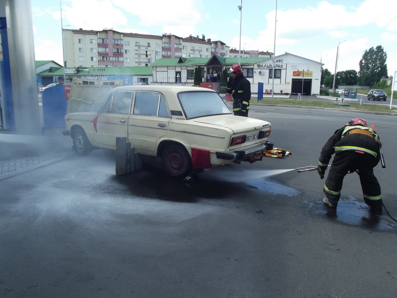 учения ГРОЧС на АЗС Солигорск