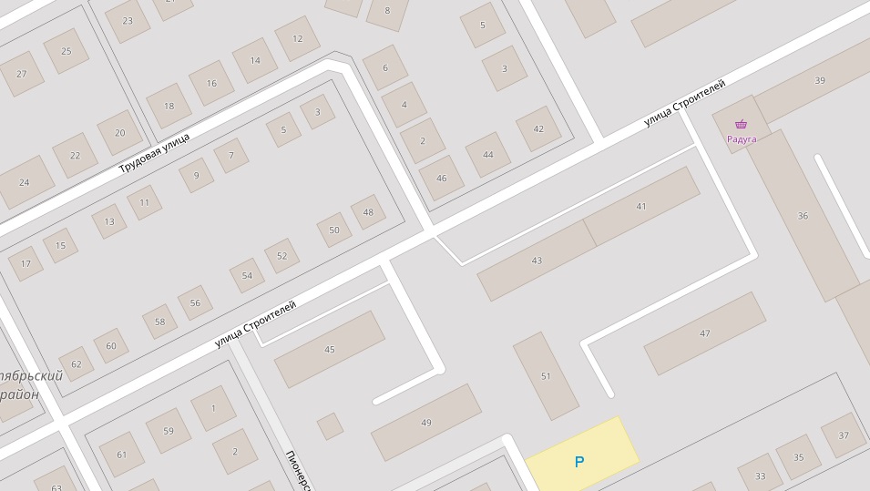 карта Строителей 43,45 Солигорск