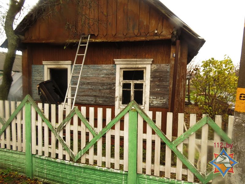 любань пожар мужчина спасен